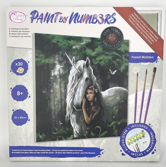 PBN5050E: "Forest Maiden" Craft Buddy 50cmx50cm Paint By Numb3rs Kit Anne Stokes