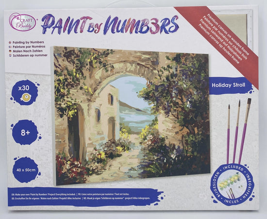 PBN010: "Holiday Stroll" Craft Buddy Paint by Numbers 40cmx50cm Framed Kit