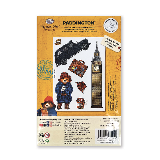 Paddington Bear Crystal Art A5 Stamp Set - Visiting Big Ben