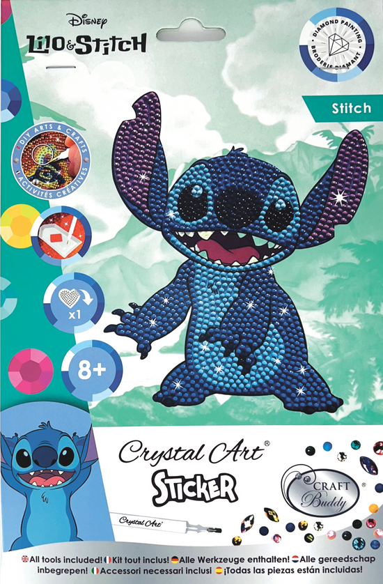 Stitch Crystal Art Sticker, A5 size