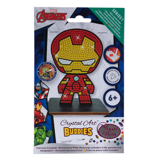 CAFGR-MCU003: "Iron Man" Crystal Art Buddy MARVEL Series 1