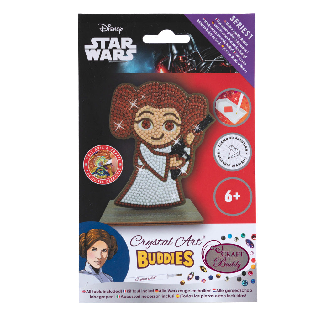 CAFGR-SWS003: "Princess Leia" Crystal Art Buddy Star Wars Series 1