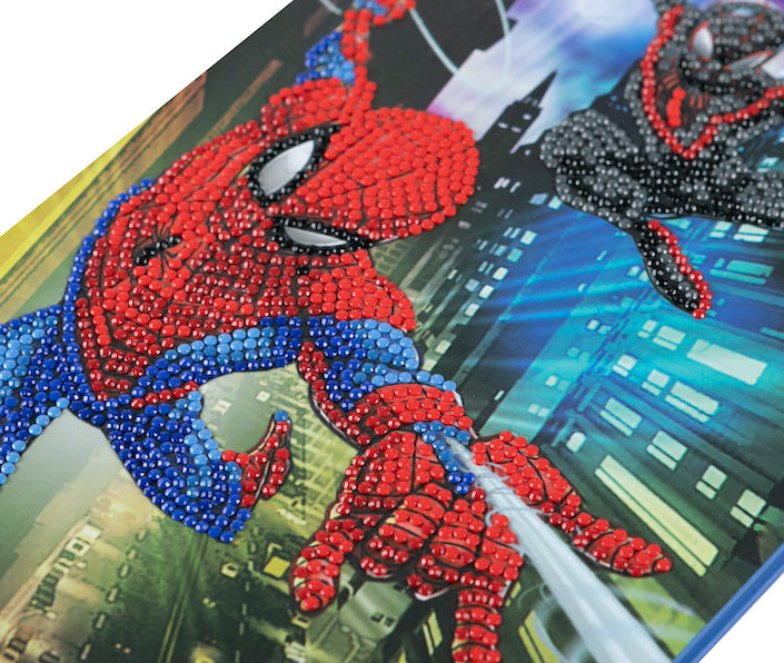 CANJ-MCU921: Spiderman Crystal Art Notebook 18x26cm