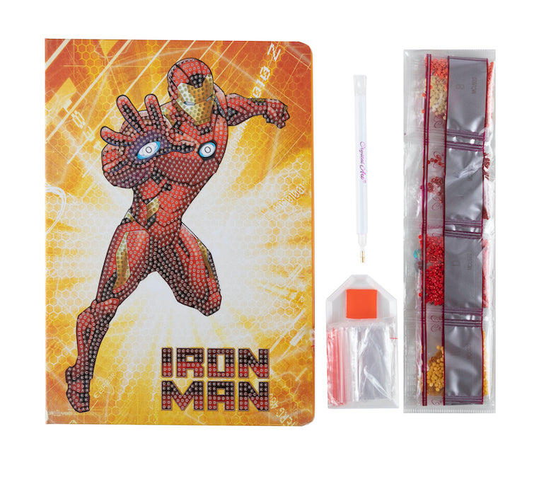 CANJ-MCU920: Ironman Crystal Art Notebook 18x26cm
