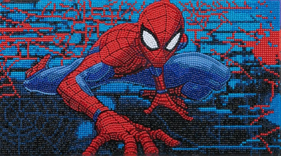 CAK-MCU950M: Spiderman 22x40cm Crystal Art Canvas Kit