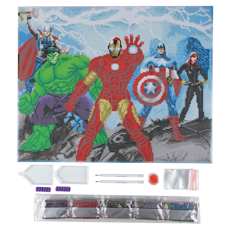 CAK-MCU960L: Avengers 40x50cm Crystal Art Canvas Kit