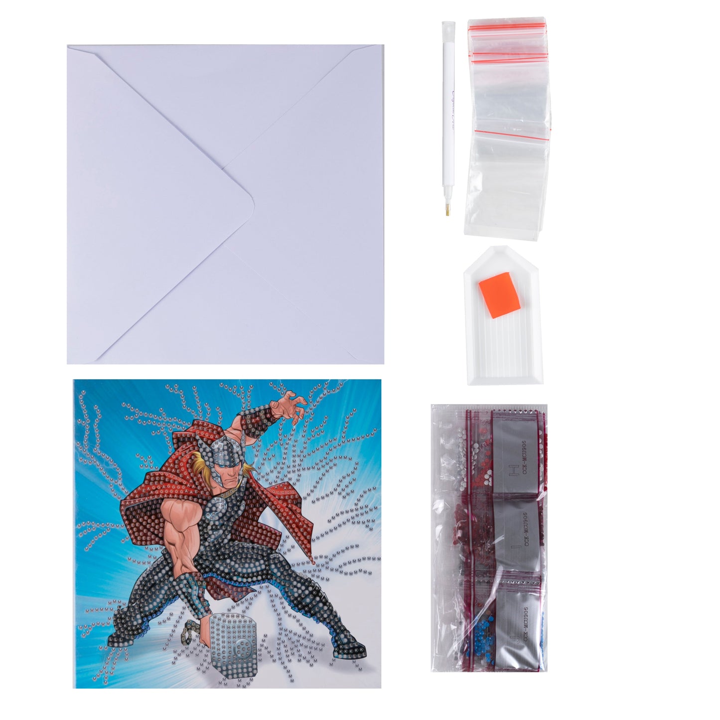 CCK-MCU906: Thor 18x18cm Crystal Art Card