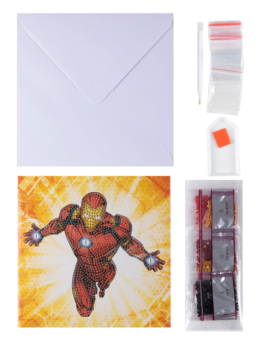 CCK-MCU904: Ironman 18x18cm Crystal Art Card