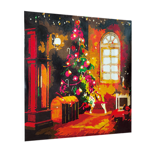 PBN5050C: "Christmas Magic" Craft Buddy 50cmx50cm Paint By Numb3rs Kit