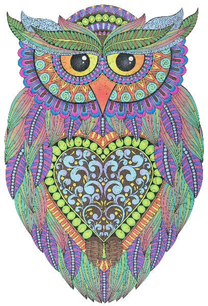 Craft Buddy A3 Wooden Puzzle - OWL