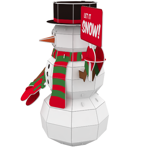 P3D026: Craft Buddy 3D Puzzle Kits - Snowman