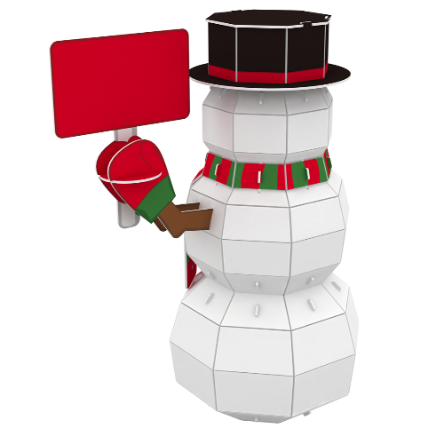 P3D026: Craft Buddy 3D Puzzle Kits - Snowman