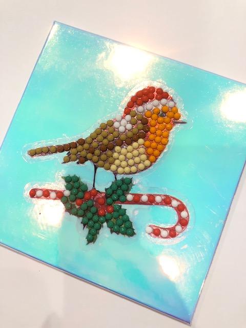 Christmas Robin  - "Christmas" Crystal Art Motifs (With Tools) - CAMK-42