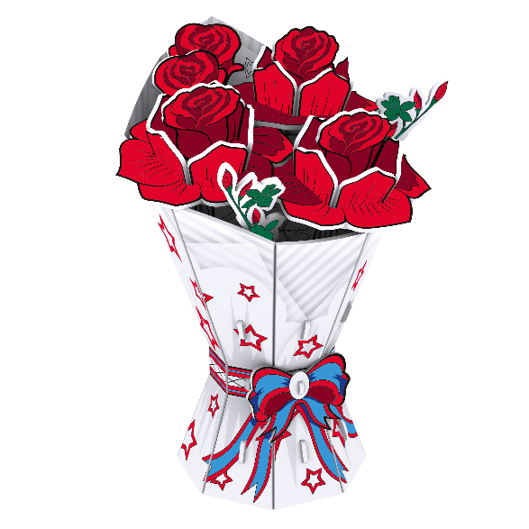 P3D021: Craft Buddy 3D Colour Me! Puzzle Kits - Romantic Roses