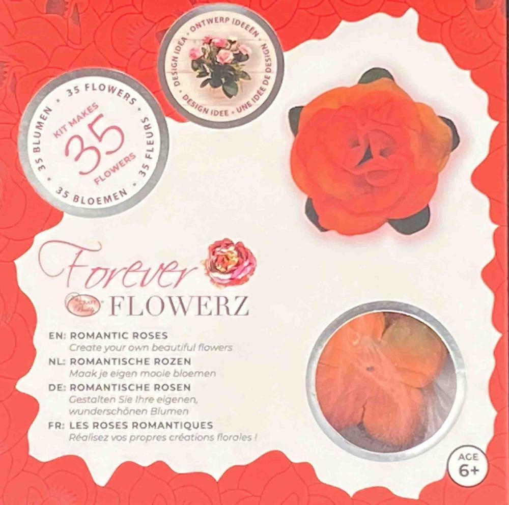 Flower Making Kit - Romantic Roses - TANGERINE - FF05TG