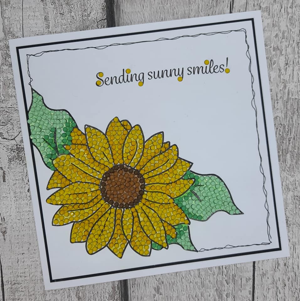 CCST27: Sunflower Sparkle Crystal Art A6 Stamp Set