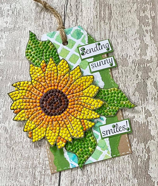 CCST27: Sunflower Sparkle Crystal Art A6 Stamp Set