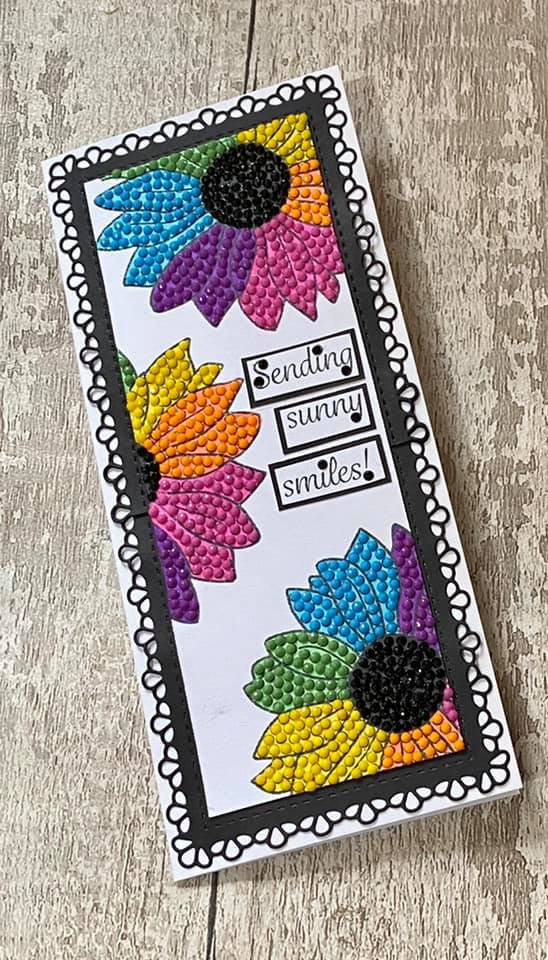 CCST27: Sunflower Sparkle Crystal Art A6 Stamp Set