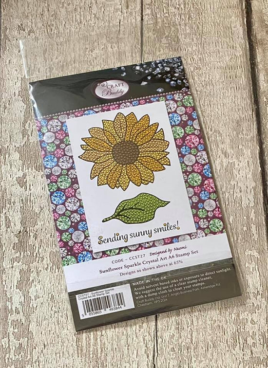 CCST27: Sunflower Sparkle Crystal Art A6 Stamp Set