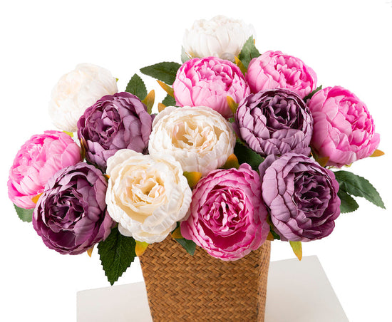 FF-PEOKT6COMP: Forever Flowerz Premium Peonies Kit with Stems - Vintage Edition