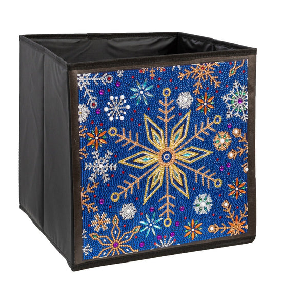 CA-FSBKT9: Crystal Art Folding Storage Box - Snowflake Burst
