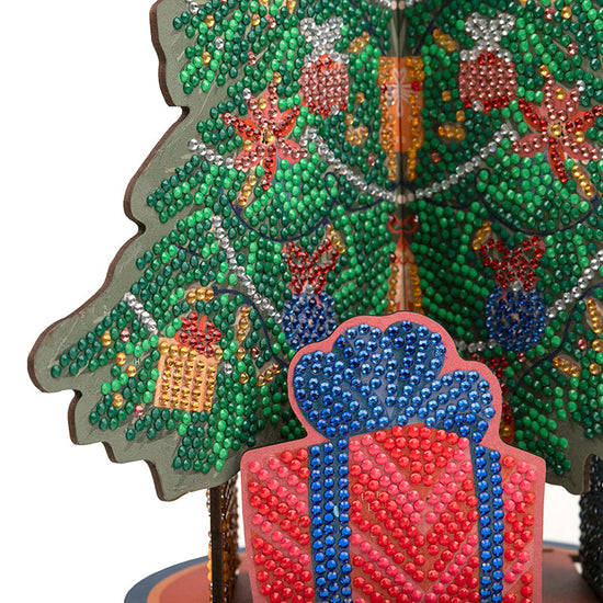 "Christmas Tree with Baubles" 3D Crystal Art