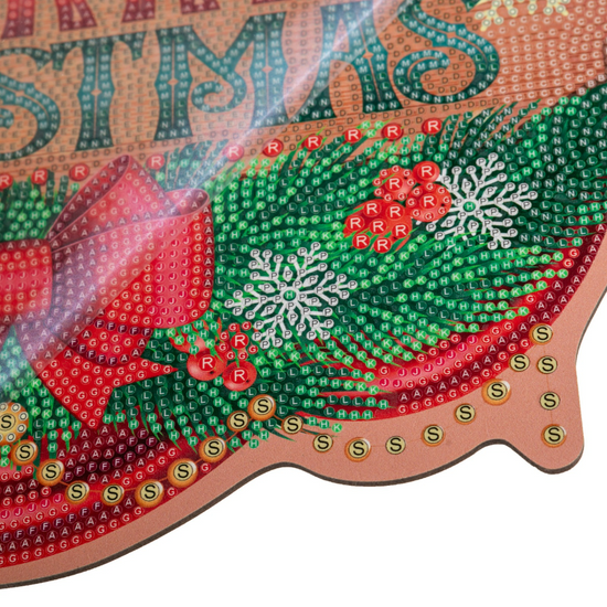 Crystal Art Merry Christmas Sign