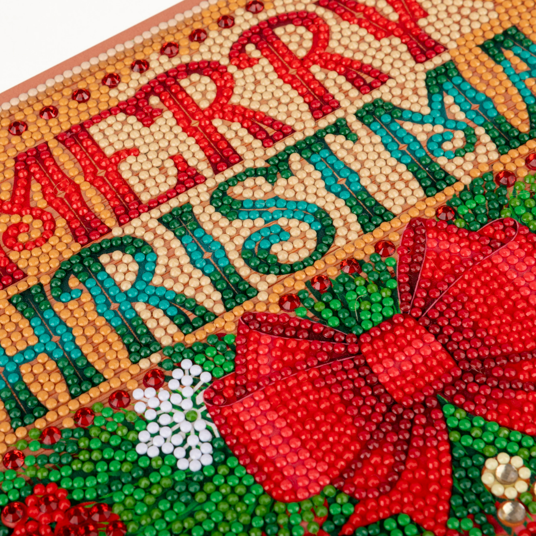 Crystal Art Merry Christmas Sign