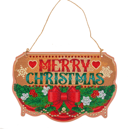 Crystal Art Merry Christmas Sign