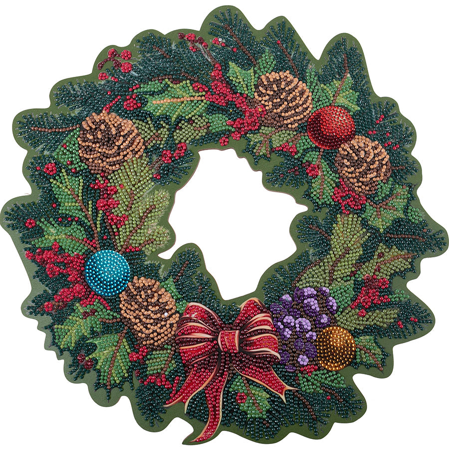 Crystal art large christmas wreath