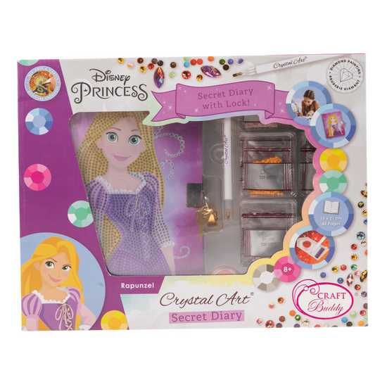 Crystal Art Secret Diary Rapunzel Front Packaging