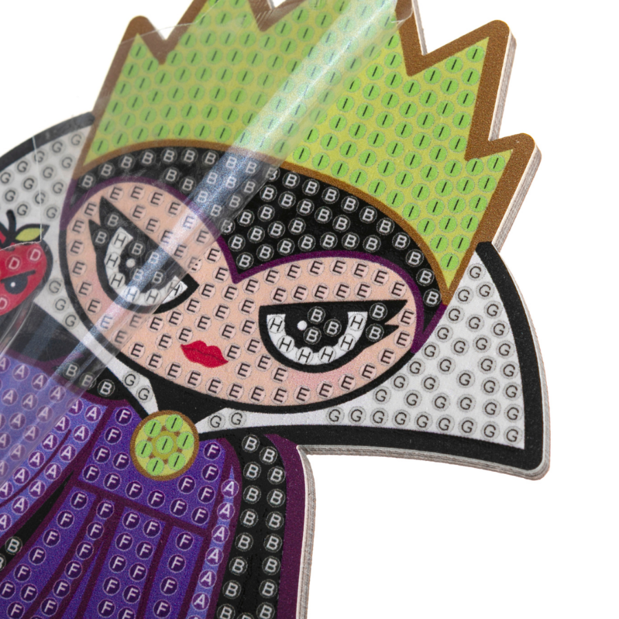 "Evil Queen" Crystal Art Buddies Disney Series 2 Close Up Incomplete