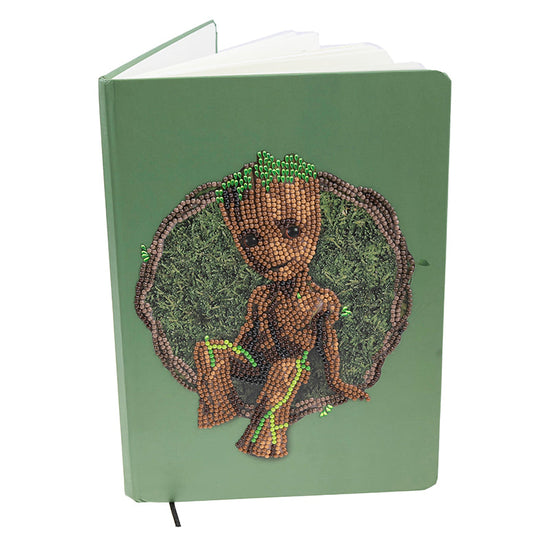 Groot Marvel crystal art diary side