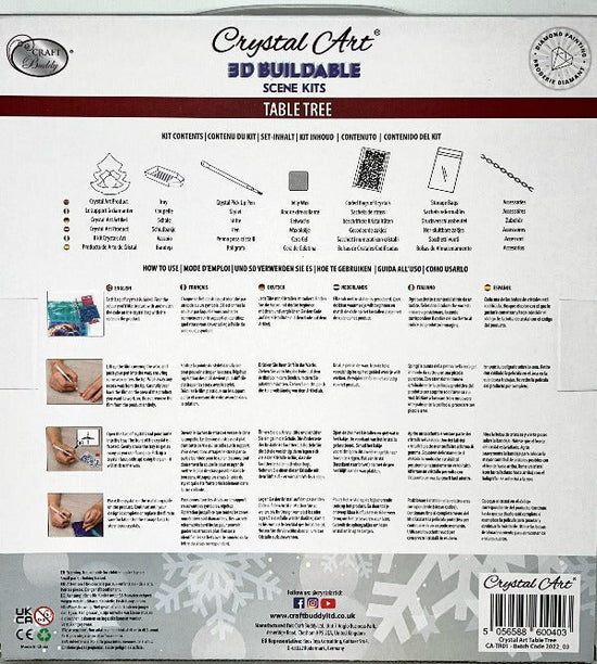 Crystal Art Table Tree - Back Packaging