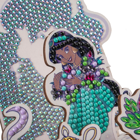 "Jasmine" Crystal Art Disney 100 Sparkle Scene close up