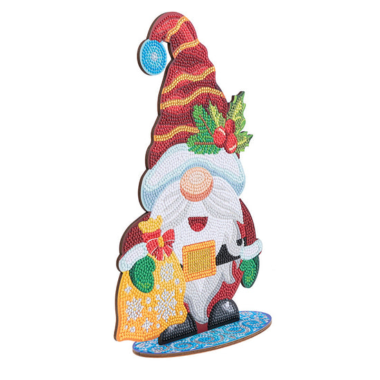 Mr Winter gnome crystal art XL buddies side