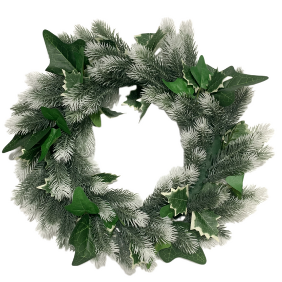 Forever Flowerz Winter Holly Wreath - 33cm