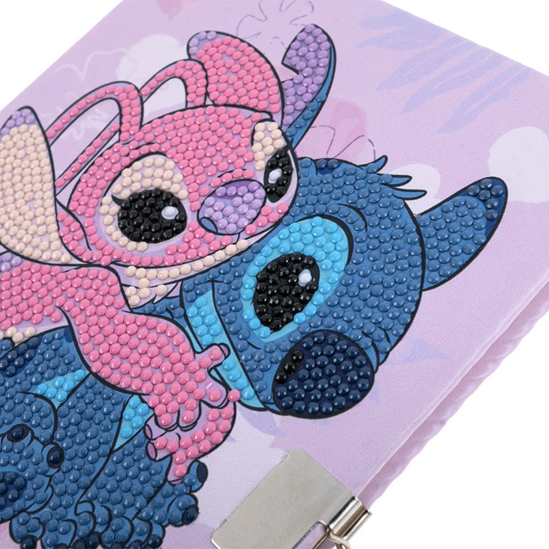 Stitch and Angel Disney crystal art secret diary close up
