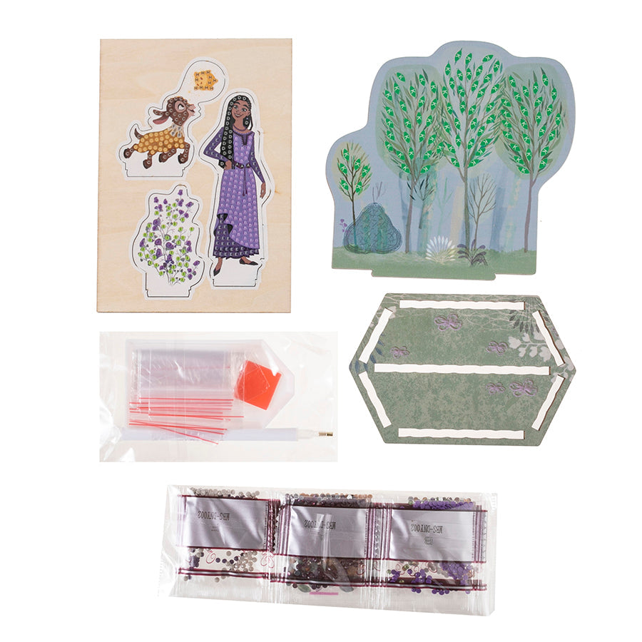 "Wish" Crystal Art Sparkle Scene contents